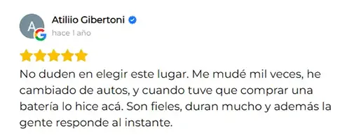 Testimonios de la experiencia con Baterías Cremer