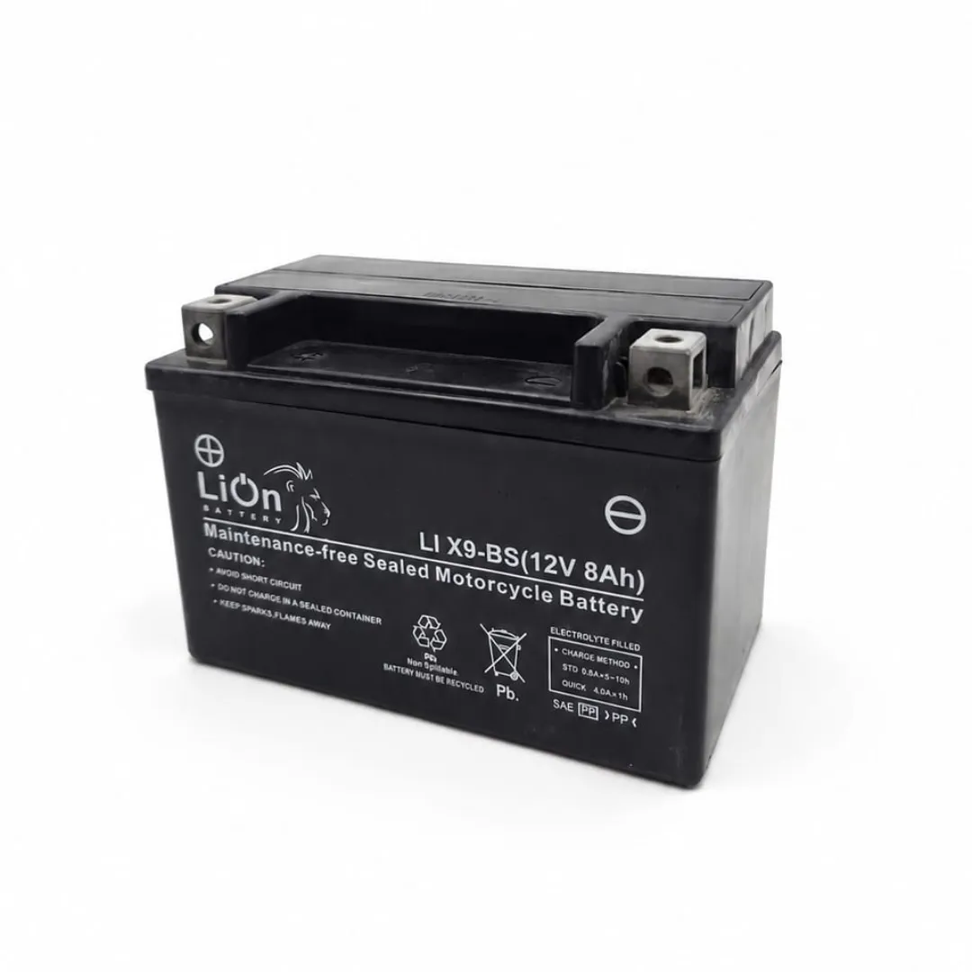 BATERÍA PARA MOTOS LION 12V 8AH LIX9-BS LIBRE MANTENIMIENTO